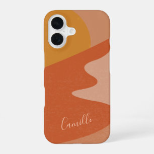 Funda Para iPhone 16 Paisaje abstracto de montaña desértica personaliza