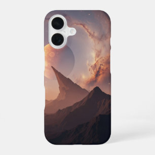 Funda Para iPhone 16 Paisaje cósmico vintage