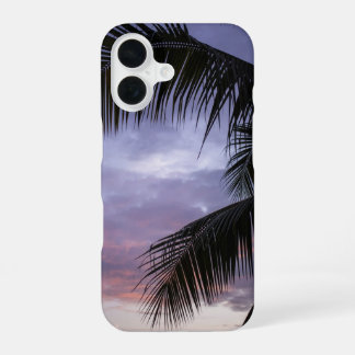 Funda Para iPhone 16 Paisaje de puesta de sol en isla tropical