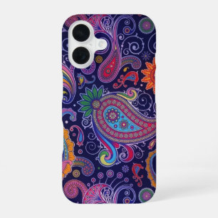 Funda Para iPhone 16 Paisley Purple Pink