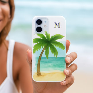 Funda Para iPhone 16 Palm Tree Beach Vibe