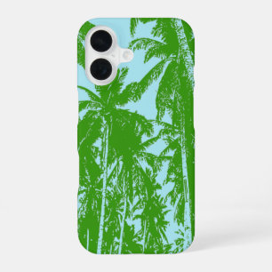 Funda Para iPhone 16 Palmeras tropicales silueteadas