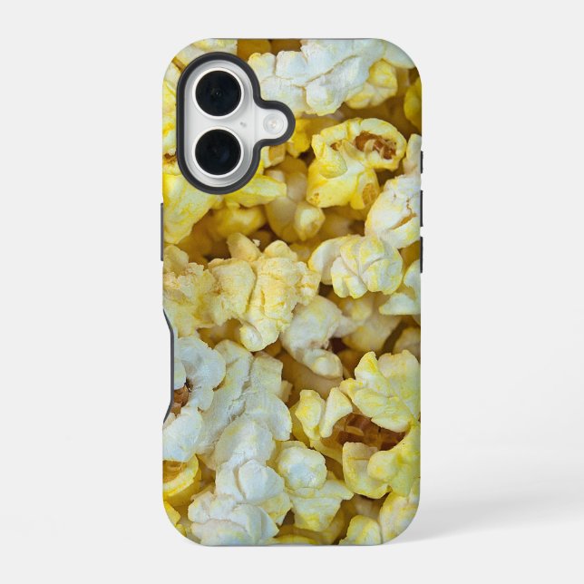 Funda Para iPhone 16 Palomitas de Maíz con Mantequilla Macro (Reverso )