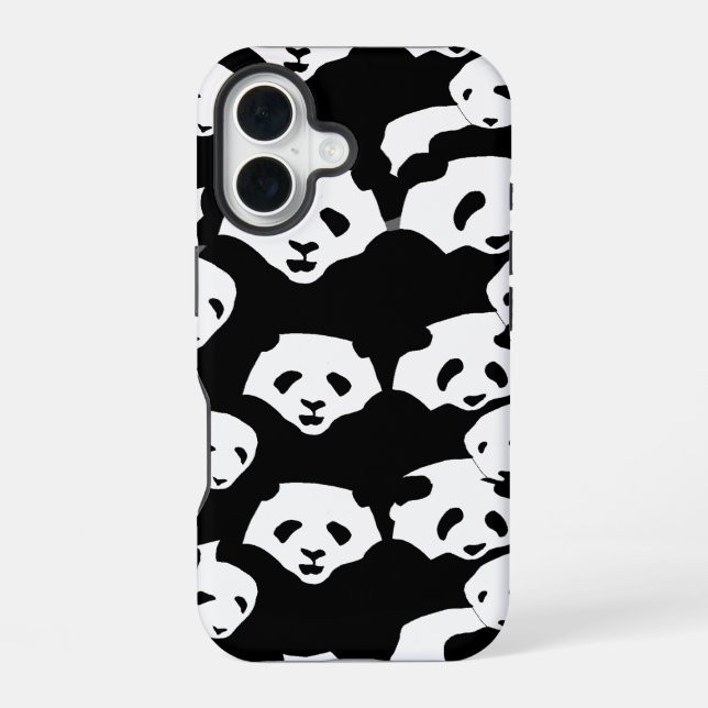 Funda Para iPhone 16 panda con estampado (Reverso )
