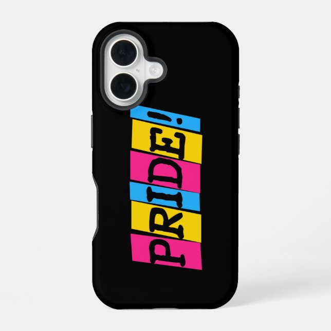 Funda Para iPhone 16 Pansexuality Pride text Uncommon iPhone Case (Reverso )