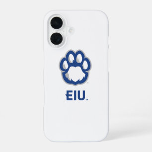 Funda Para iPhone 16 Pantera de Eastern Illinois Huella de pata y EIU