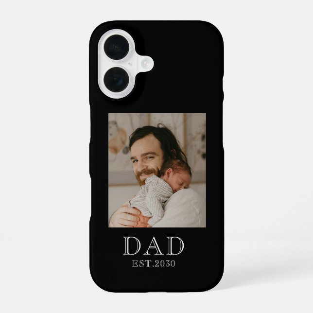 Funda Para iPhone 16 Papá Estableció Foto (Reverso )