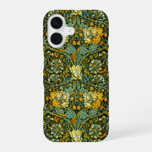 Funda Para iPhone 16 Papel pintado floral de madreselva de William Morr
