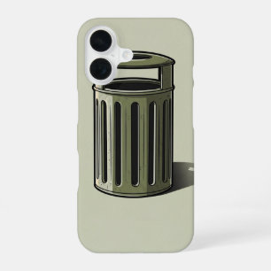 Funda Para iPhone 16 Papelera Retro Simple
