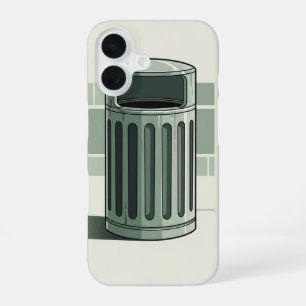 Funda Para iPhone 16 Papelera Retro Simple