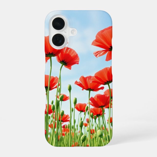 Funda Para iPhone 16 Papeles de verano (Reverso )