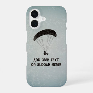 Funda Para iPhone 16 Parapente flotando bajo Canopy propio eslogan / te