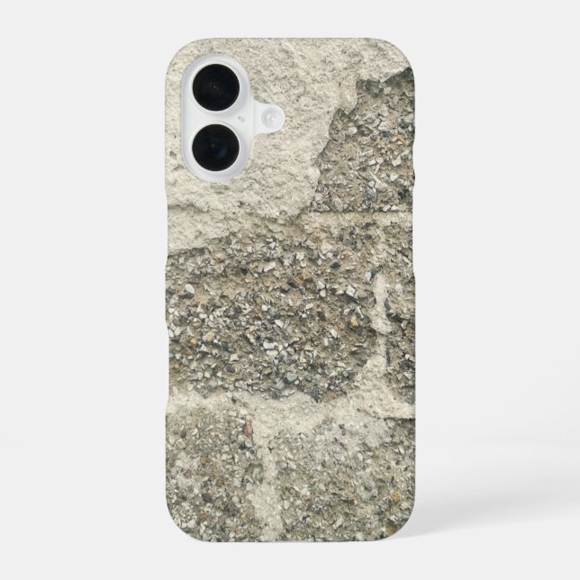 Funda Para iPhone 16 Pared de bloque de cemento (Reverso )