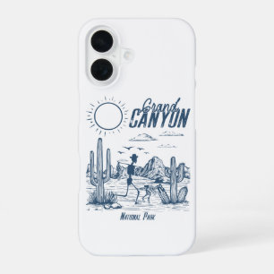 Funda Para iPhone 16 Parque nacional del Gran Cañón Occidental Retro