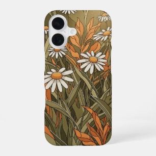 Funda Para iPhone 16 Parterre de Margaritas Retro