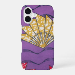 Funda Para iPhone 16 Pasión Púrpura   Abanico Ondulado Abstracto del Es