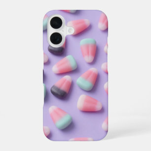 Funda Para iPhone 16 Pastel Candy Corn Halloween Phone Case