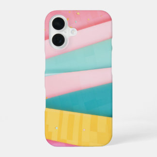 Funda Para iPhone 16 Pastel Confetti Stripes