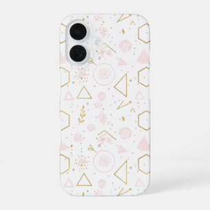 Funda Para iPhone 16 Pastel De Plástico De Floral Pastel Rosa