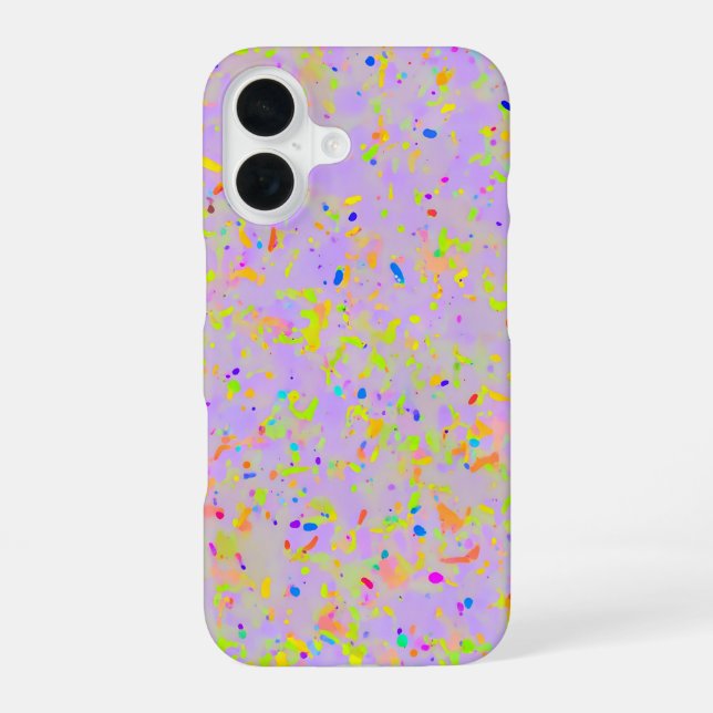 Funda Para iPhone 16 Pastel Splash Art (Reverso )