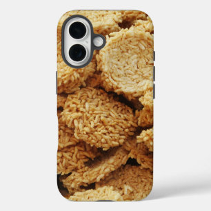 Funda Para iPhone 16 Pasteles de arroz inflado ~ Platos dulces asiático