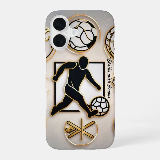 Funda Para iPhone 16 "Patada de Oro" (Reverso )