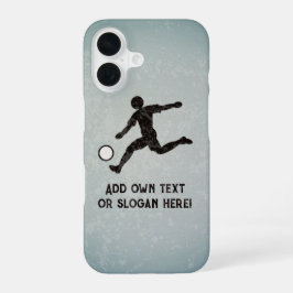 Funda Para iPhone 16 Pataleando el fútbol - Marcadores del jugador de f