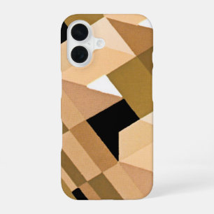 Funda Para iPhone 16 Patrón abstracto retro art déco jazz vintage cálid