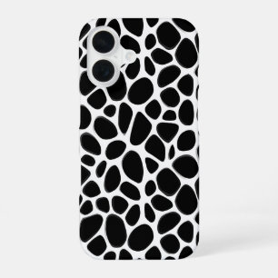 Funda Para iPhone 16 Patrón blanco y negro intrincado