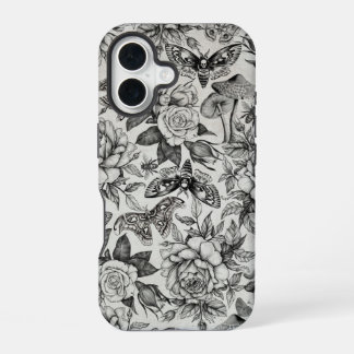 Funda Para iPhone 16 Patrón botánico