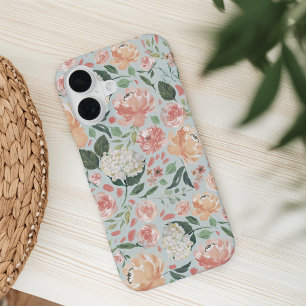 Funda Para iPhone 16 Patrón botánico floral de acuarela de verano