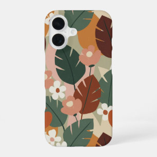 Funda Para iPhone 16 Patrón Botánico Vintage