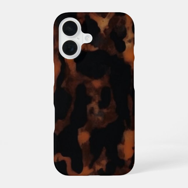 Funda Para iPhone 16 Patrón continuo de concha de tortuga, concha de to (Reverso )
