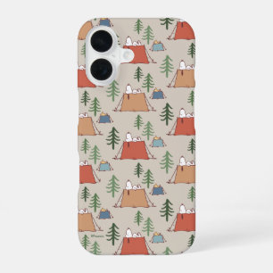 Funda Para iPhone 16 Patrón de acampar Snoopy & Woodstock Go