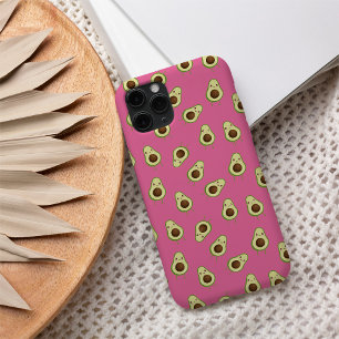 Funda Para iPhone 16 Patrón de aguacate kawaii sonriente lindo