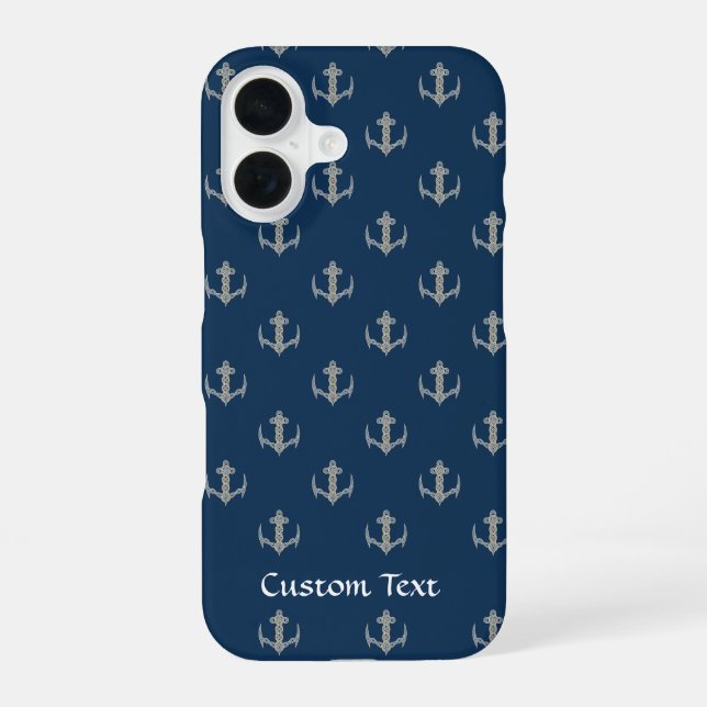 Funda Para iPhone 16 Patrón de ancla celta 1 (Reverso )