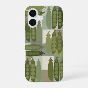 Funda Para iPhone 16 Patrón de Arveja Dulce Vintage