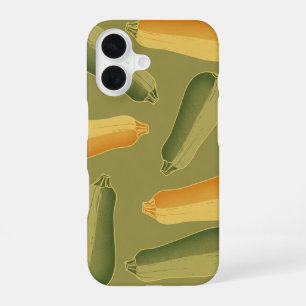Funda Para iPhone 16 Patrón de calabacín alargado vintage