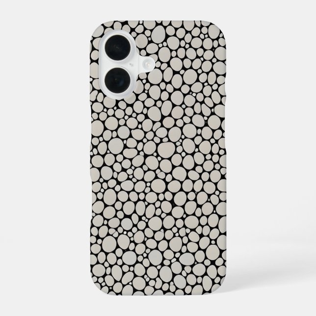Funda Para iPhone 16 Patrón de células orgánicas micro (Reverso )