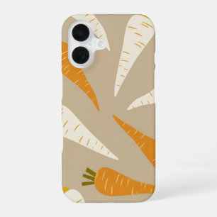 Funda Para iPhone 16 Patrón de Chirivía Larga Vintage