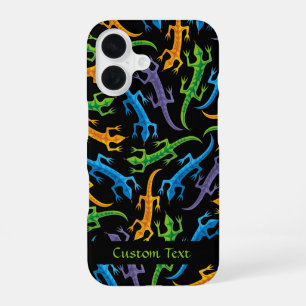 Funda Para iPhone 16 Patrón de color de las mollejas tribales