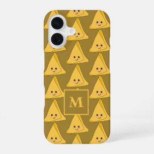 Funda Para iPhone 16 Patrón de comida kawaii de snack indio Samosa