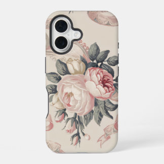 Funda Para iPhone 16 Patrón de Coquette de Flores