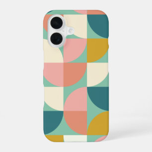 Funda Para iPhone 16 Patrón de formas geométricas coloridas lindas en a