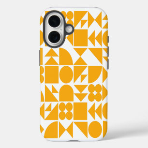 Funda Para iPhone 16 Patrón de formas geométricas modernas amarillas el