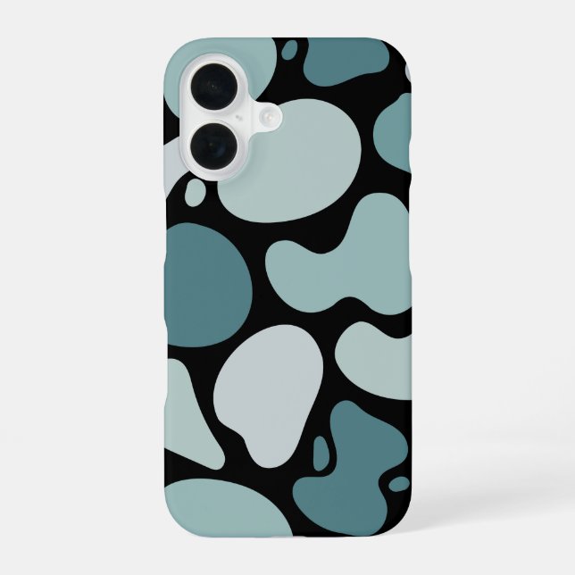 Funda Para iPhone 16 Patrón de geometría (Reverso )