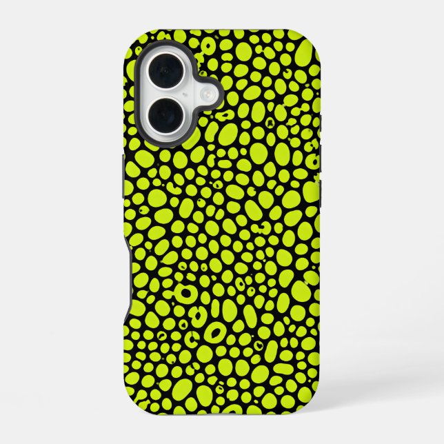 Funda Para iPhone 16 Patrón de guijarros orgánicos micro (Reverso )