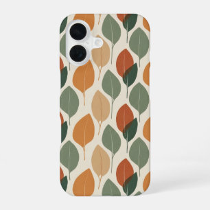 Funda Para iPhone 16 Patrón de hoja de eucalipto vintage