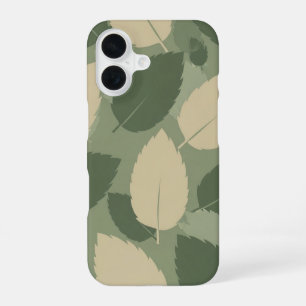 Funda Para iPhone 16 Patrón de hoja de menta vintage