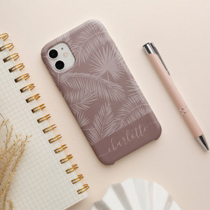 Funda Para iPhone 16 Patrón de hojas de palma botánicas tropicales de t